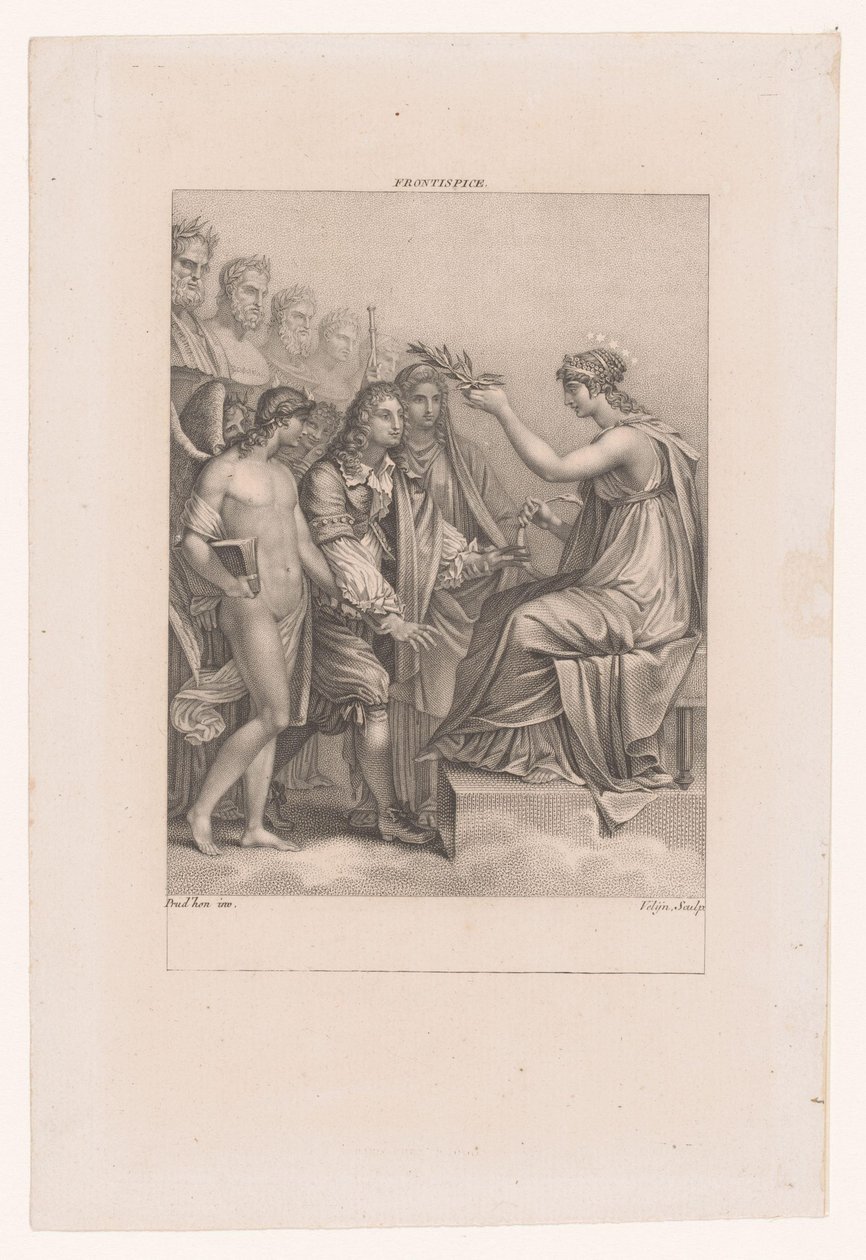 Apotheose van Jean Racine door Philippus Velijn