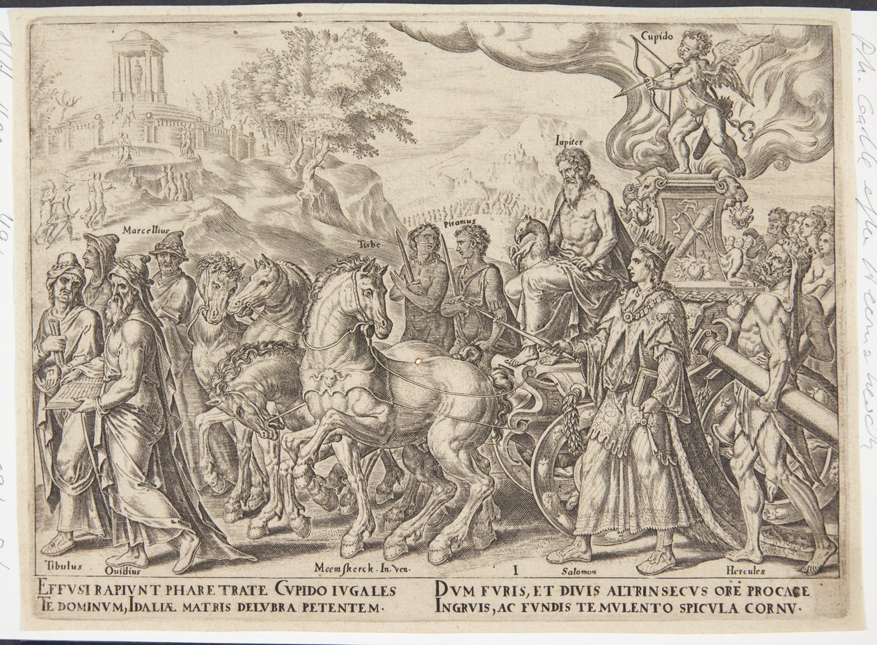 De triomf van de liefde door Philips Galle