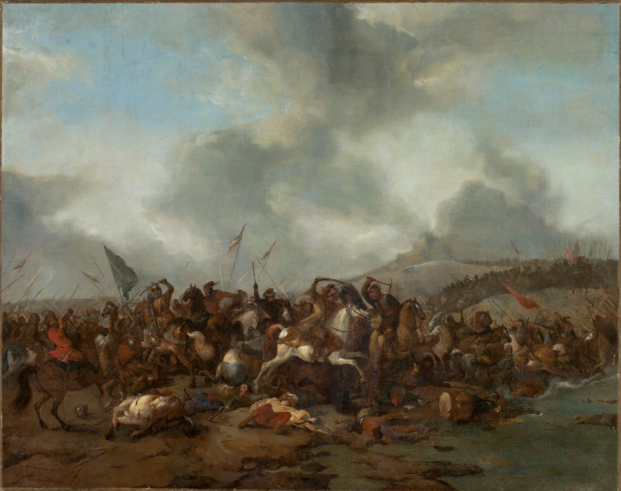 Slag door Philips Wouwerman