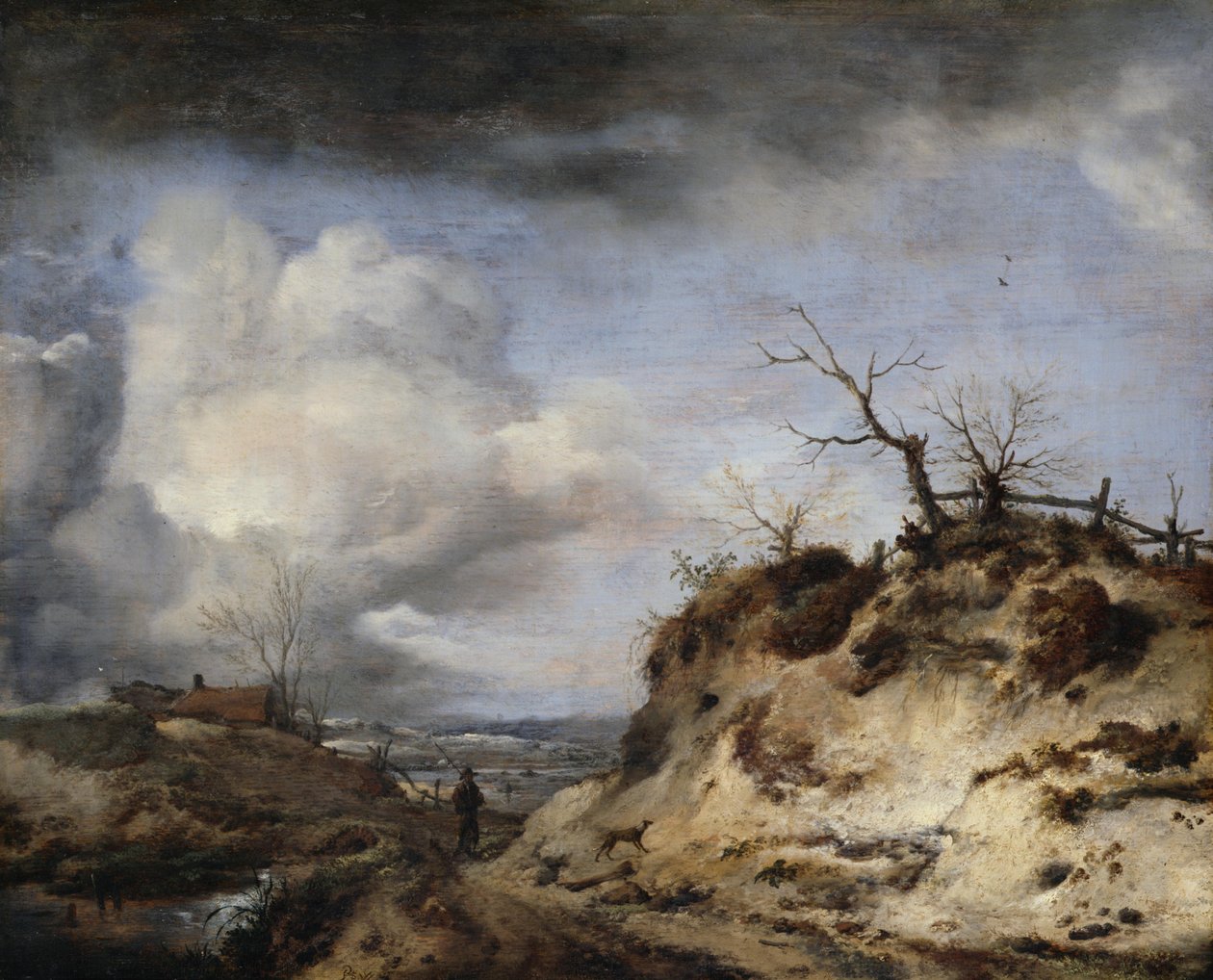 De duinweg door Philips Wouwerman