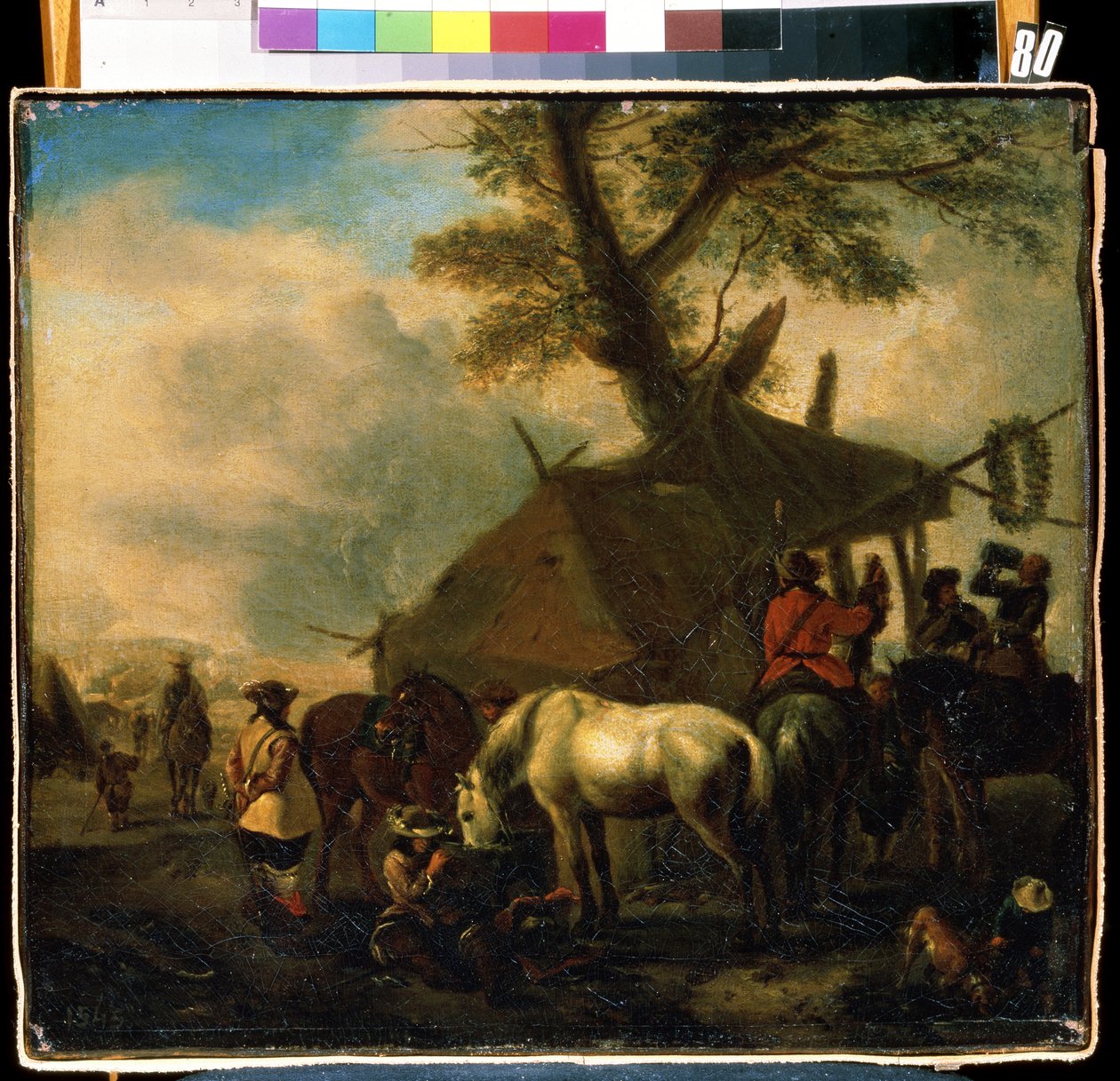 De drinkplaats door Philips Wouwermans or Wouwerman