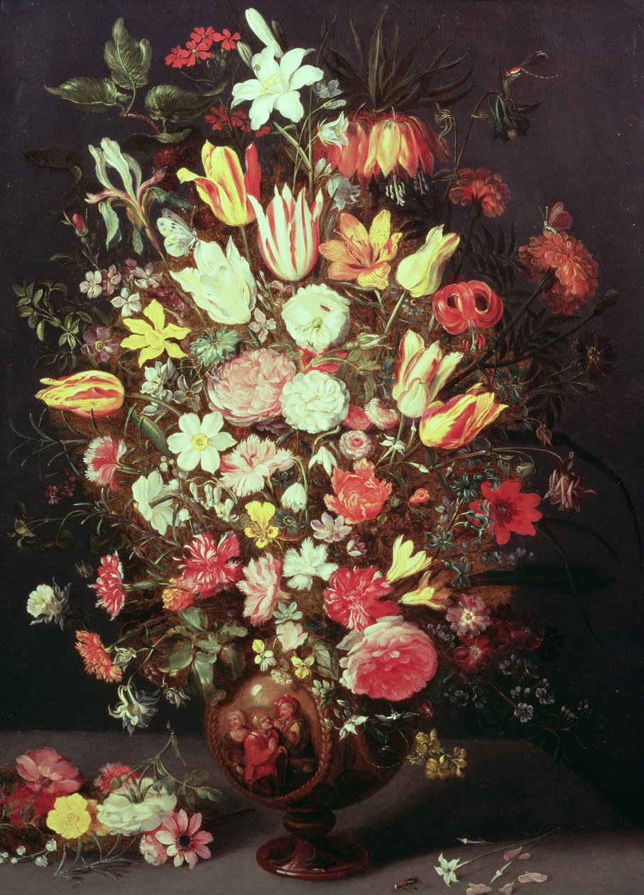 Bloemen in een vaas door Phillipe de Marlier
