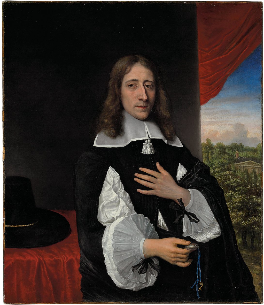 Portret van professor Franciscus Van Schooten, 1656 door Phillips de Koninck