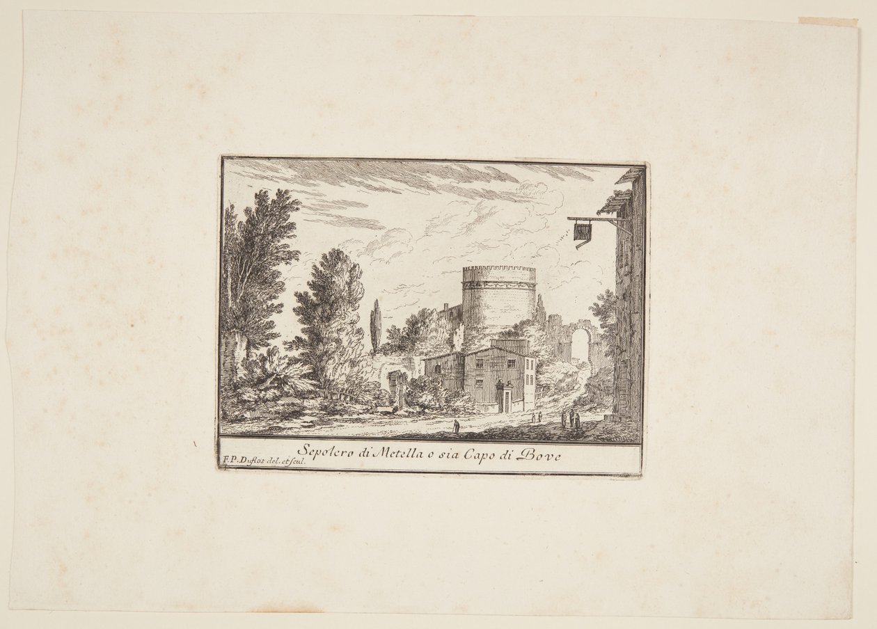 Graf van Metella of Capo di Bove door Philothée Francois Duflos