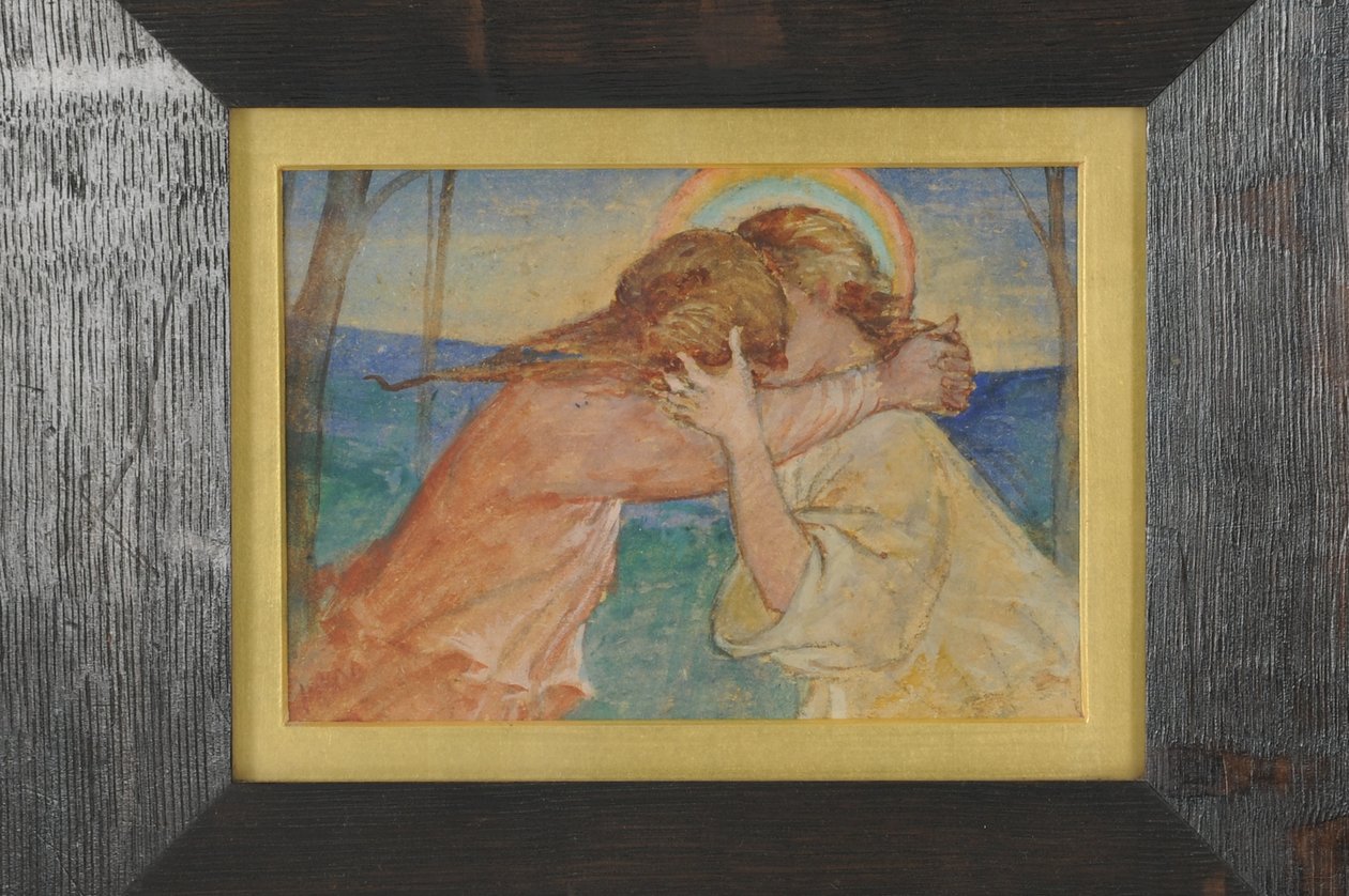 Ontmoeting in het Paradijs door Phoebe Anna Traquair