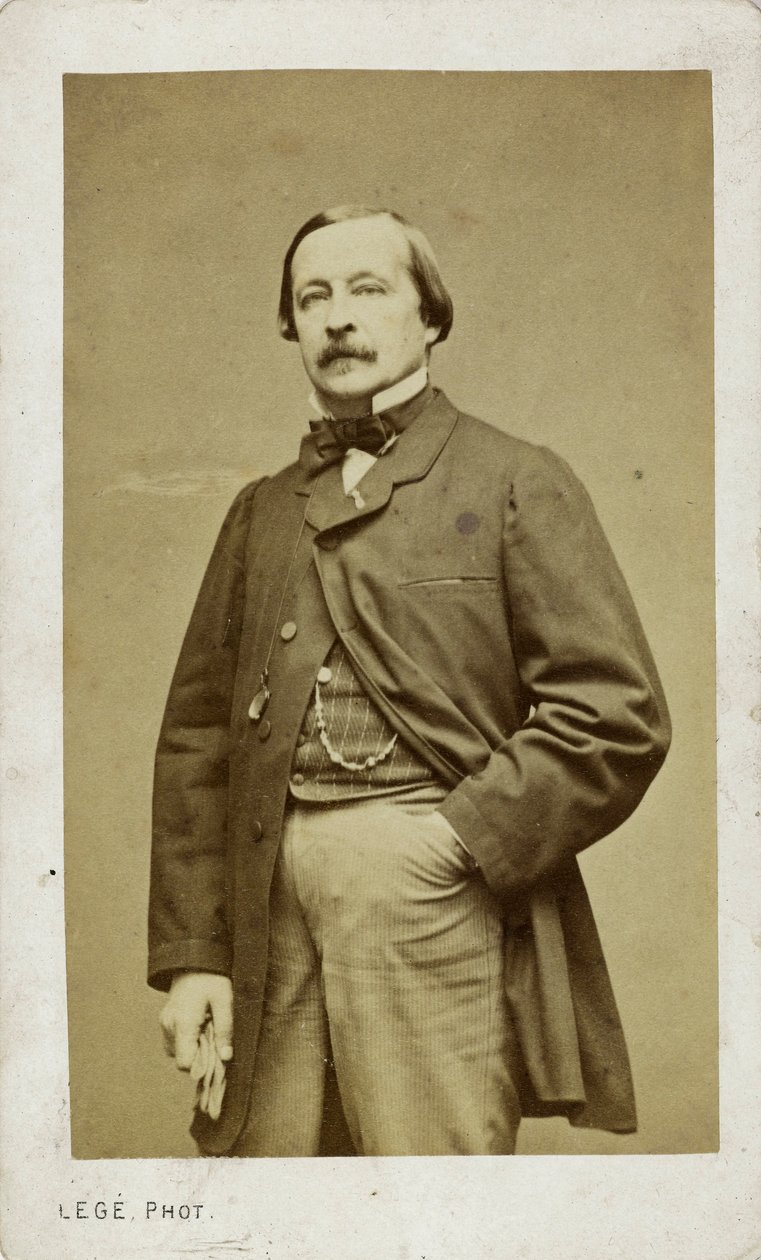 Portret van de pianist en componist Félix Le Couppey door Photo studio Legé and Bergeron.