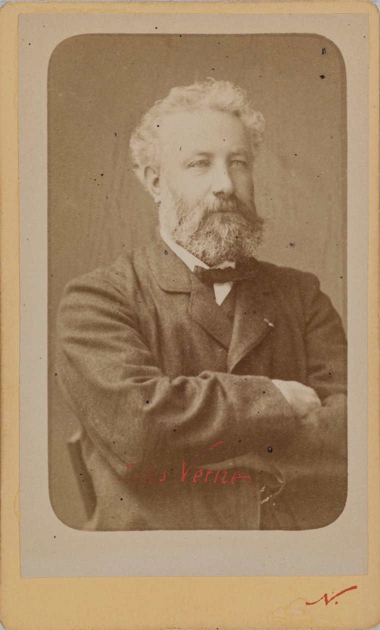 Portret van Jules Verne 1828-1905, ca. 1870 door Photo studio Nadar.