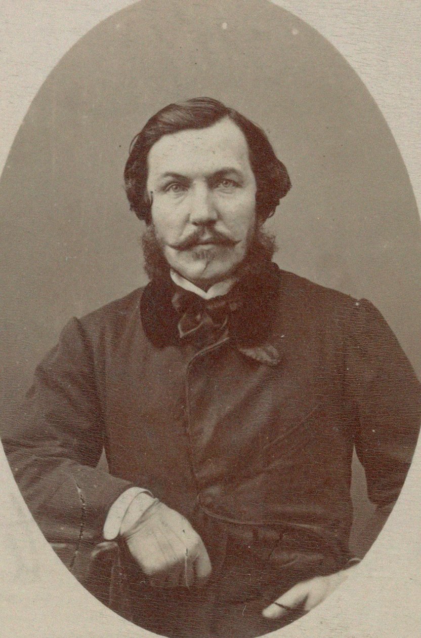 Portret van pianist en componist Alfred Quidant 1815-1893 door Photo studio Nadar.