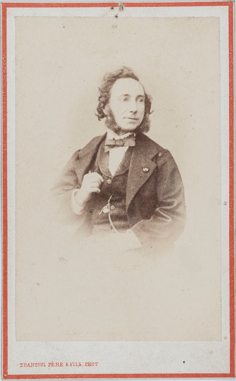 Portret van de violist en componist Camillo Sivori 1815-1894 door Photo studio Trantoul Père and Fils.