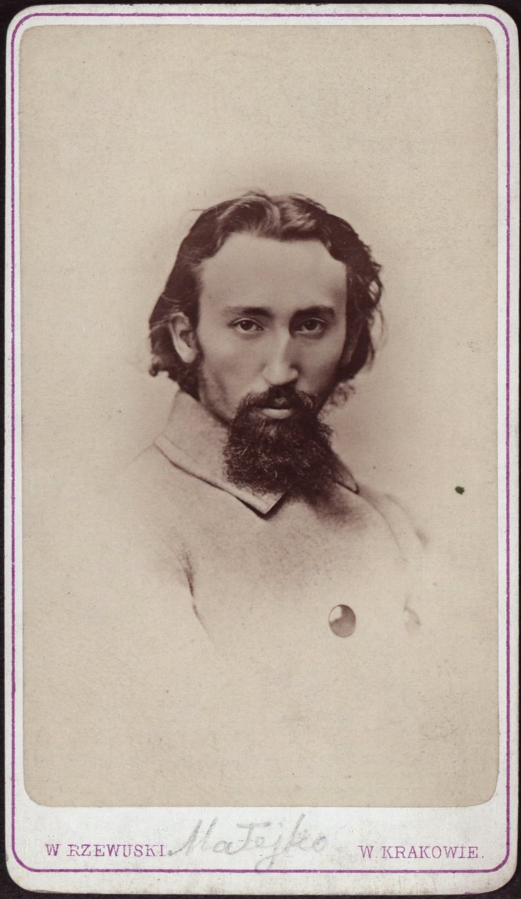 Portret van Jan Matejko 1838-1893, ca. 1880 door Photo studio Waleri Rzewuski.