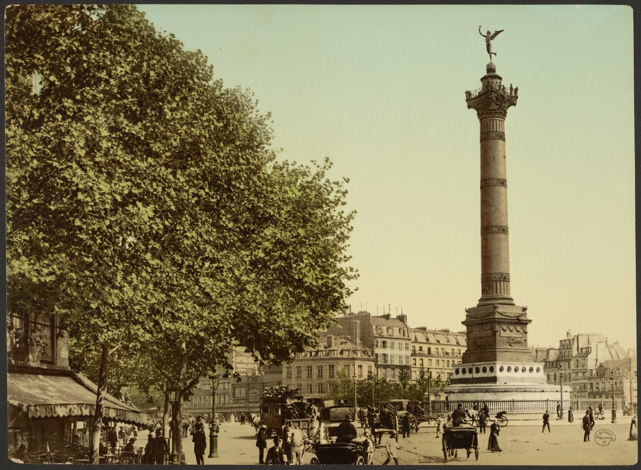 [Colonne de Juillet, Place de la Bastille, Parijs, Frankrijk]. door Photochrom Zürich