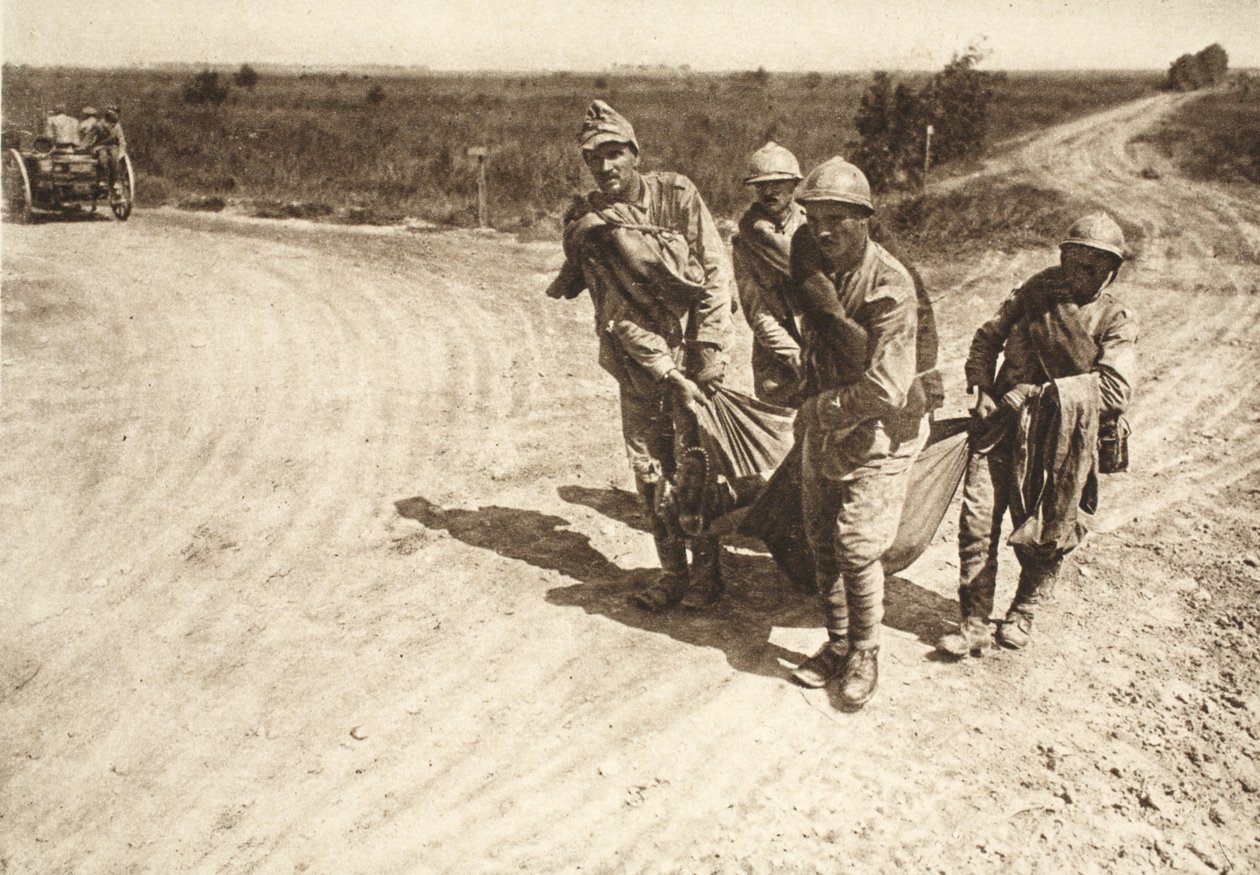 Een scène aan het front ten noorden van Focsani door Photographer German