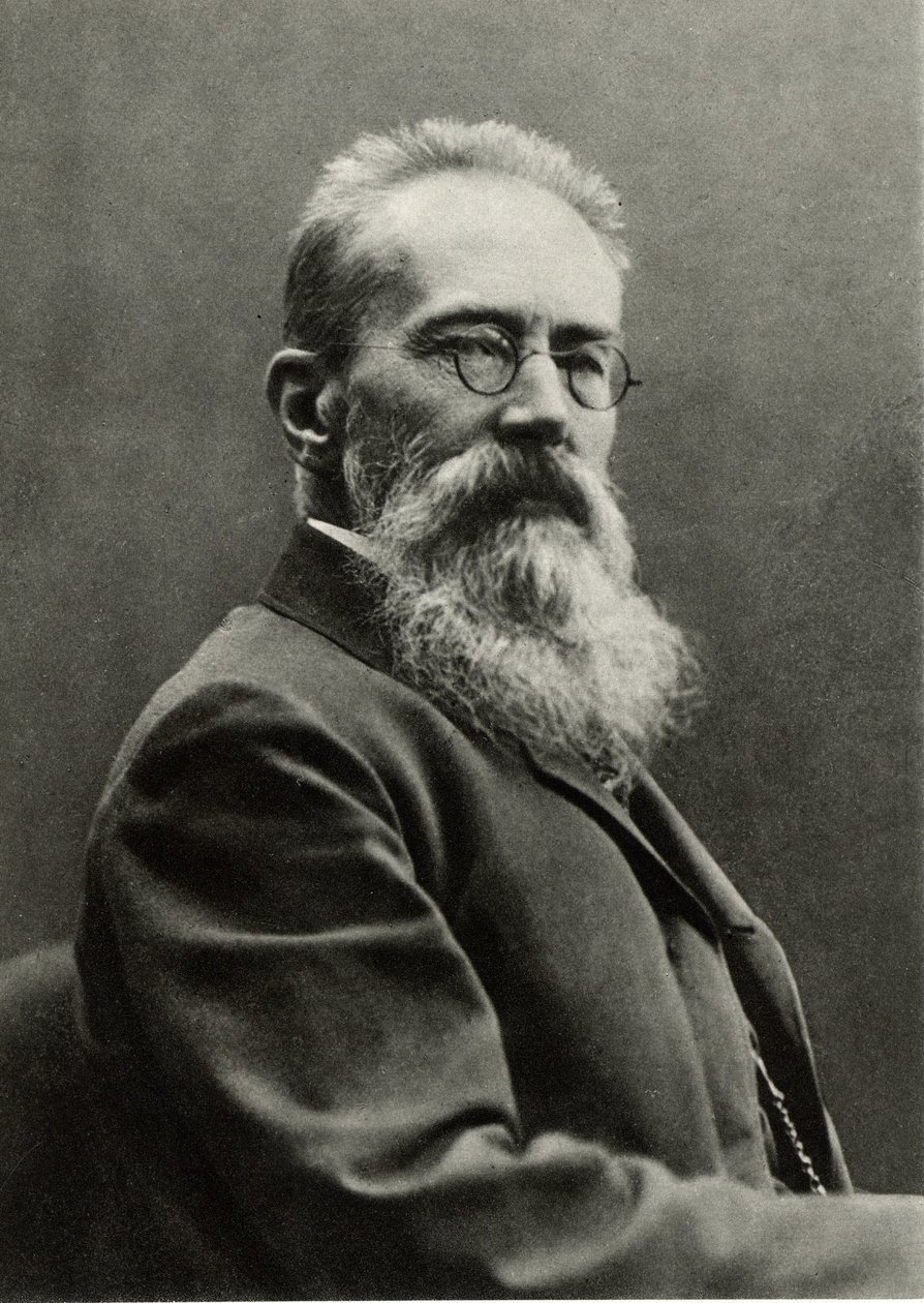 Nikolay Andreievich Rimsky-Korsakov door Photographer Russian