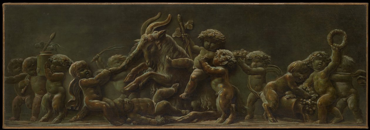 Infant Bacchanal, 1780s door Piat Joseph Sauvage