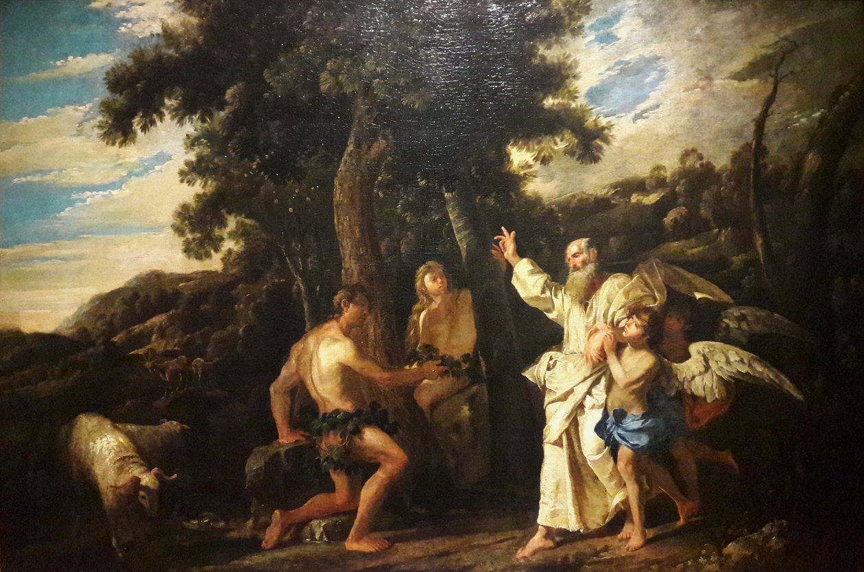 Verdrijving uit het paradijs door Pier Francesco Mola