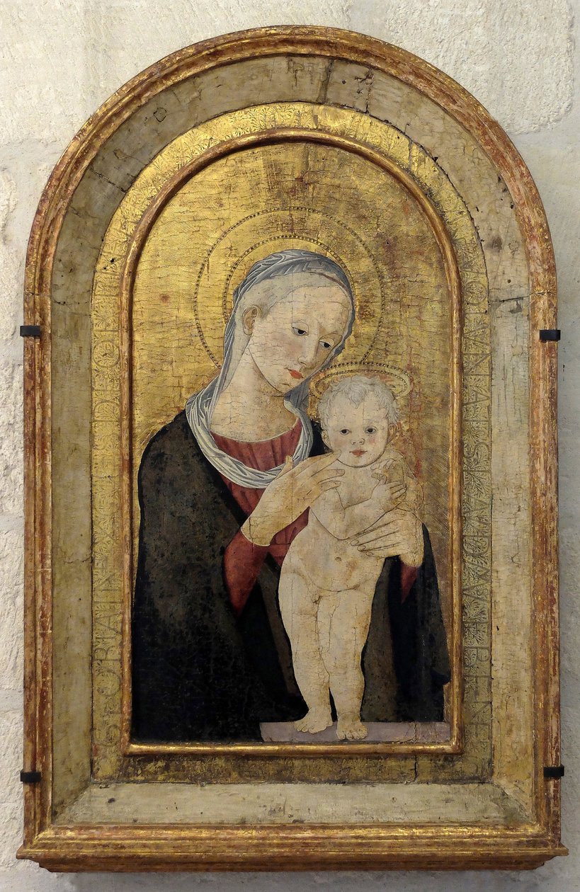 De maagd en het kind (schilderij) door Pier Francesco Fiorentino