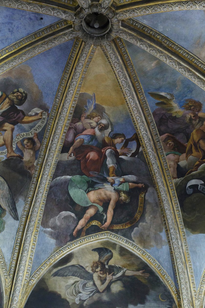 Fresco met de profeet David, ca. 1926 (fresco) door Pier Francesco Morazzone