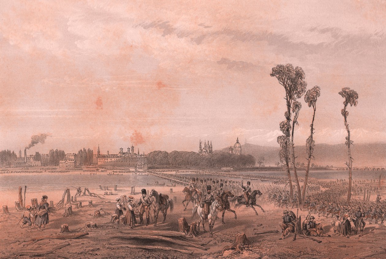 Ontmoeting van de keizers van Frankrijk en Oostenrijk in Villafranca di Verona door Blaise Nicolas Le Sueur