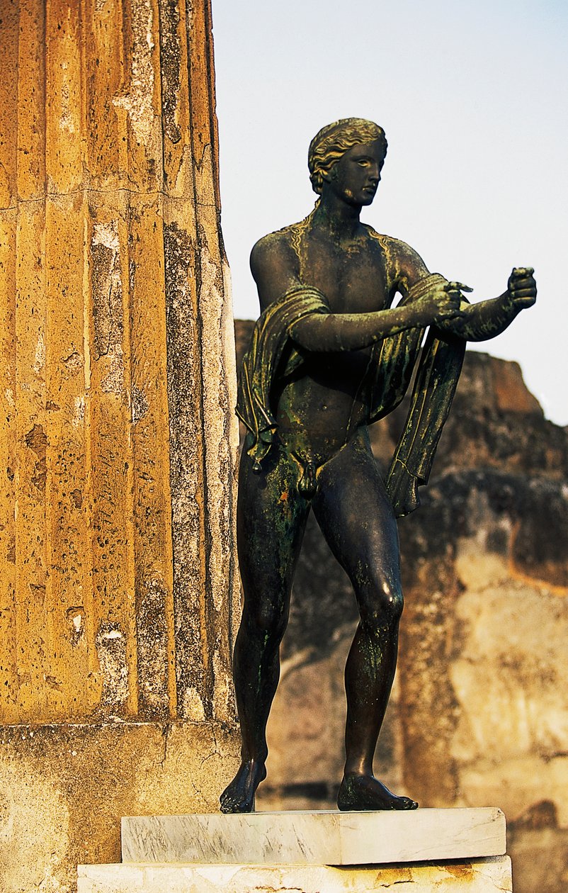 Standbeeld van god Apollo, Pompeii (Unesco Werelderfgoedlijst) door Blaise Nicolas Le Sueur