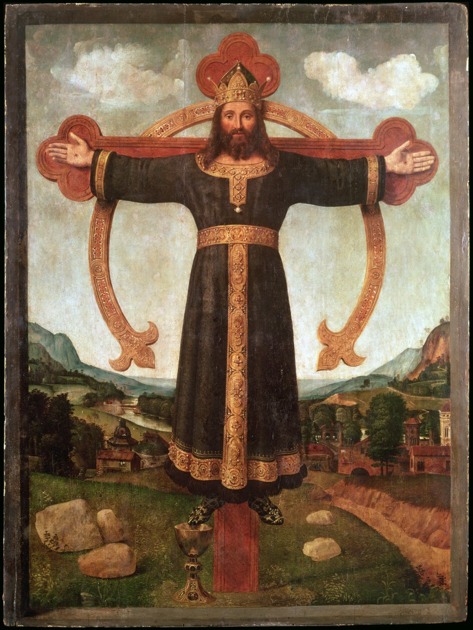 Christus aan het kruis door Piero di Cosimo