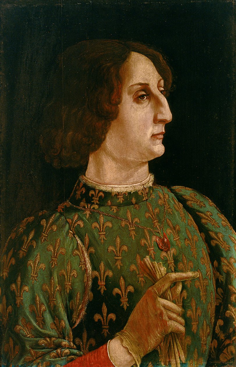 Portret van Galeazzo Maria Sforza door Piero del Pollaiolo