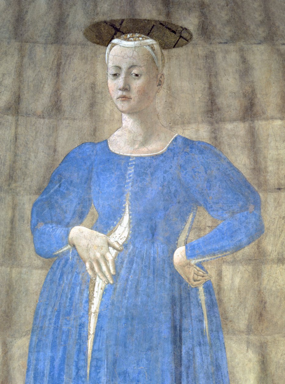 De Madonna del Parto, c.1450-70 (detail) door Piero della Francesca