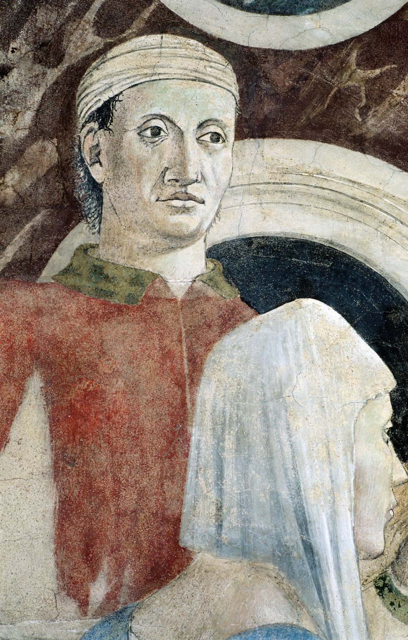 Detail van De Legende van het Ware Kruis met ontdekking en verificatie van het Ware Kruis, door Piero della Francesca door Piero della Francesca
