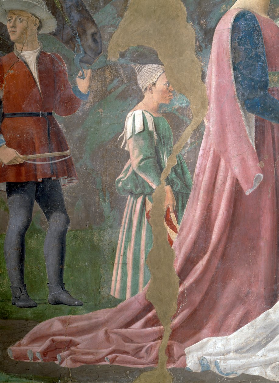 De Legende van het Ware Kruis (detail) door Piero della Francesca