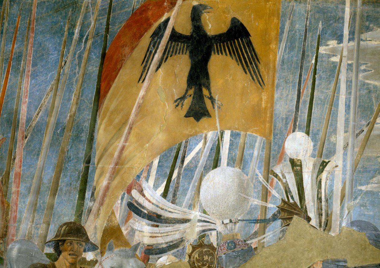 De Legende van het Ware Kruis (detail) door Piero della Francesca