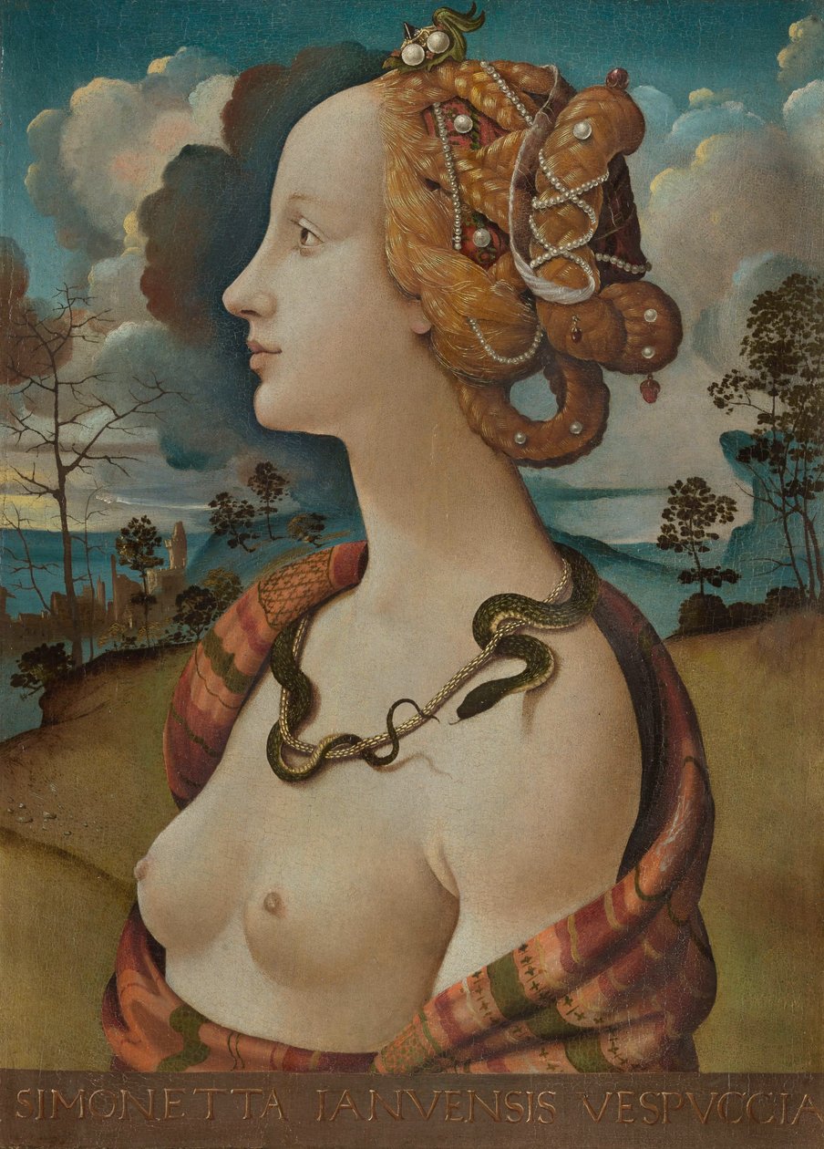 Portret van Simonetta Vespucci door Piero di Cosimo