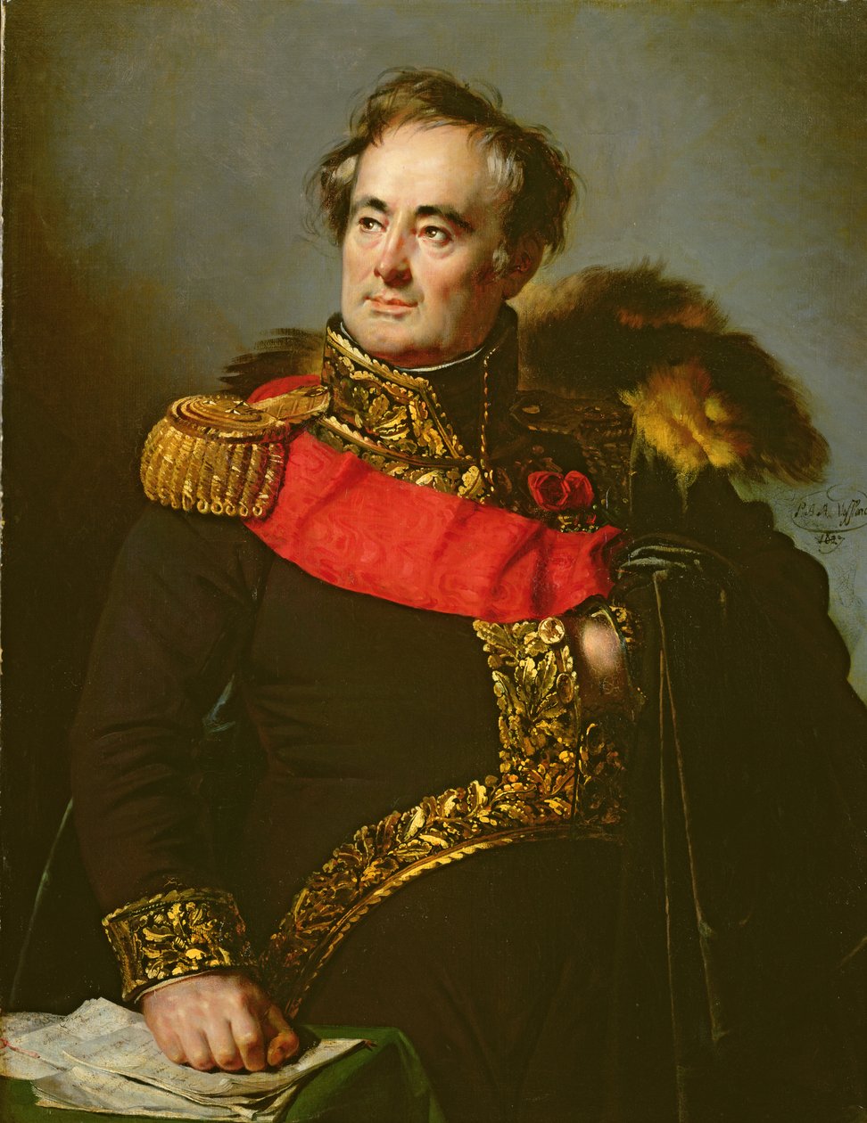 Generaal Decaen, 1827 door Pierre Antoine Augustin Vafflard