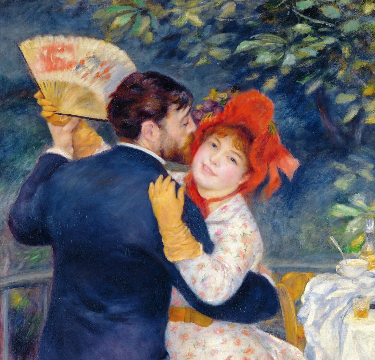 Een dans op het platteland (detail) door Pierre-Auguste Renoir