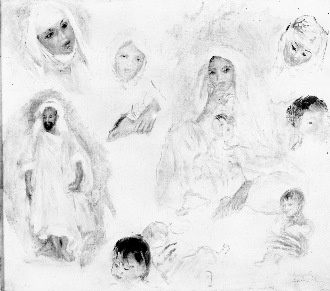 Arabieren, 1881-82 door Pierre Auguste Renoir