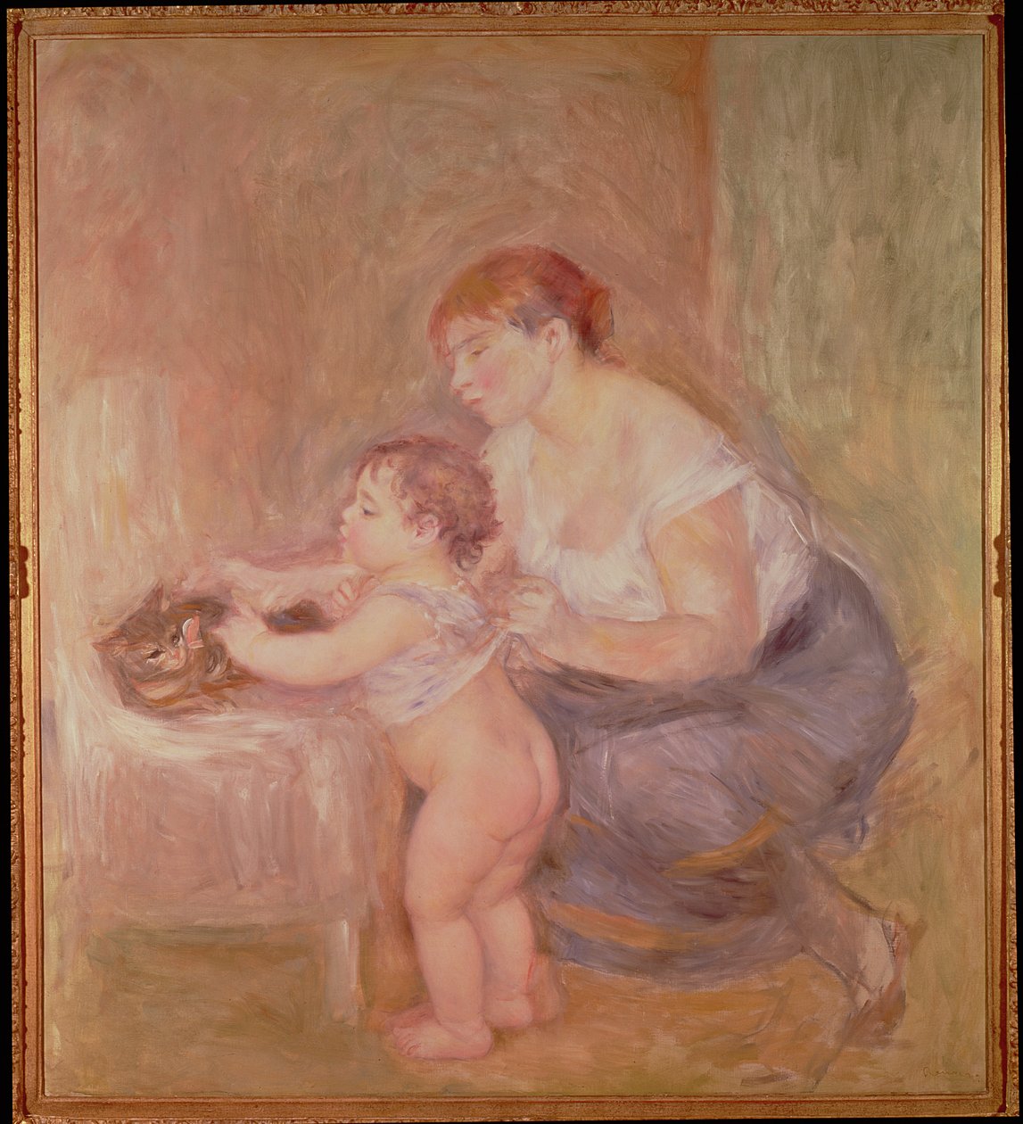 Moeder en kind door Pierre Auguste Renoir