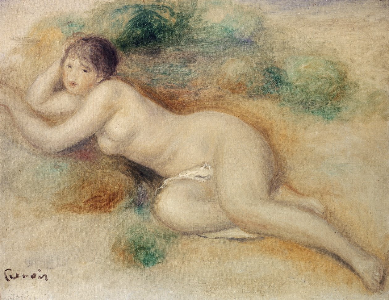 Naaktfiguur van een Meisje door Pierre Auguste Renoir