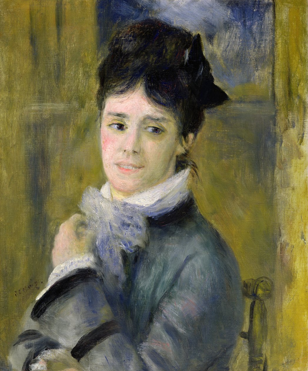 Portret van Madame Claude Monet (1847-79) 1872 door Pierre Auguste Renoir