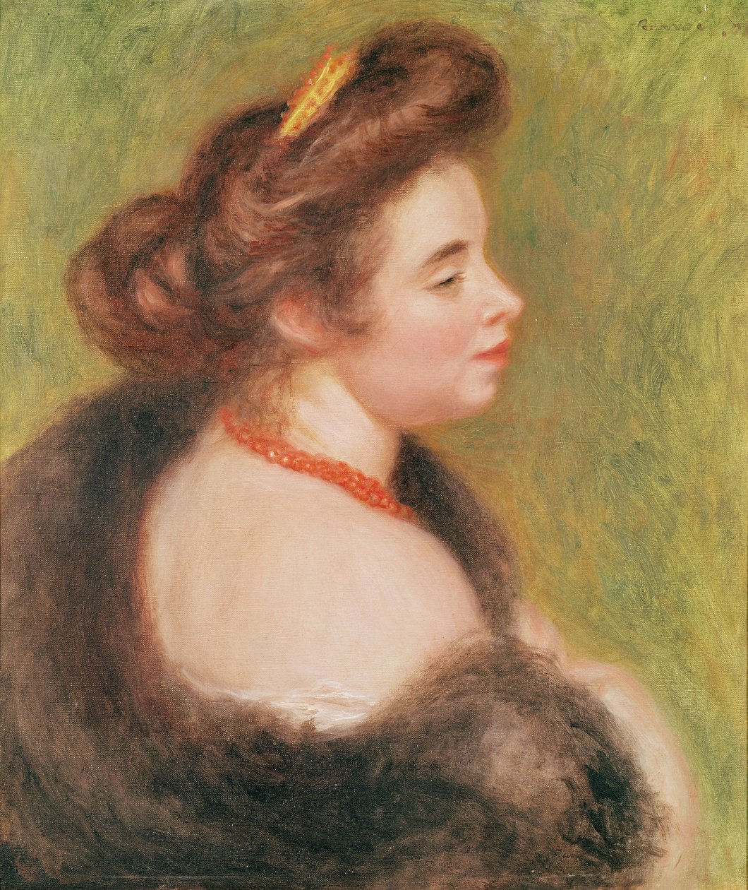 Portret van Madame Maurice Denis door Pierre-Auguste Renoir