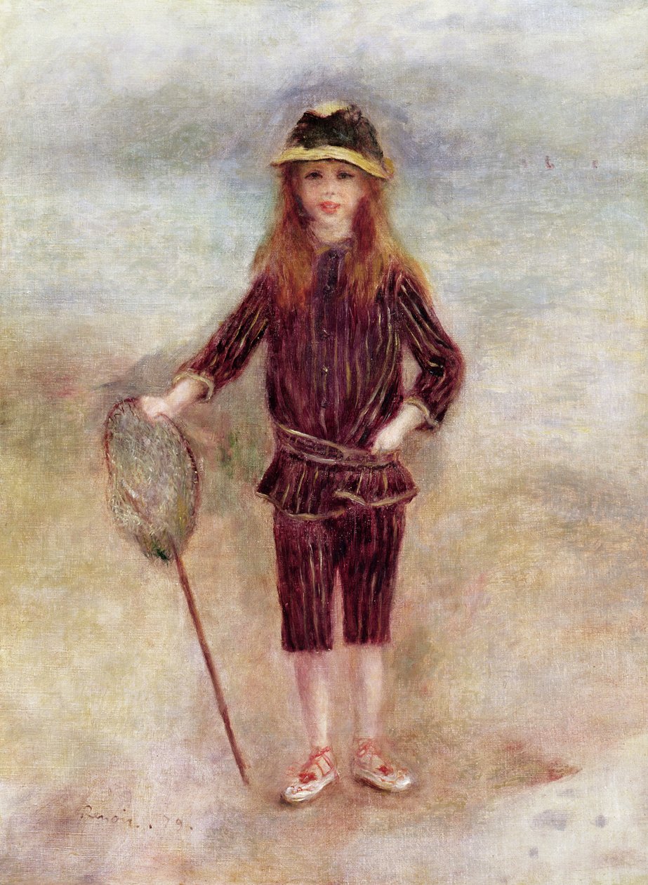 Het kleine vissersmeisje (Marthe Berard) 1879 door Pierre Auguste Renoir