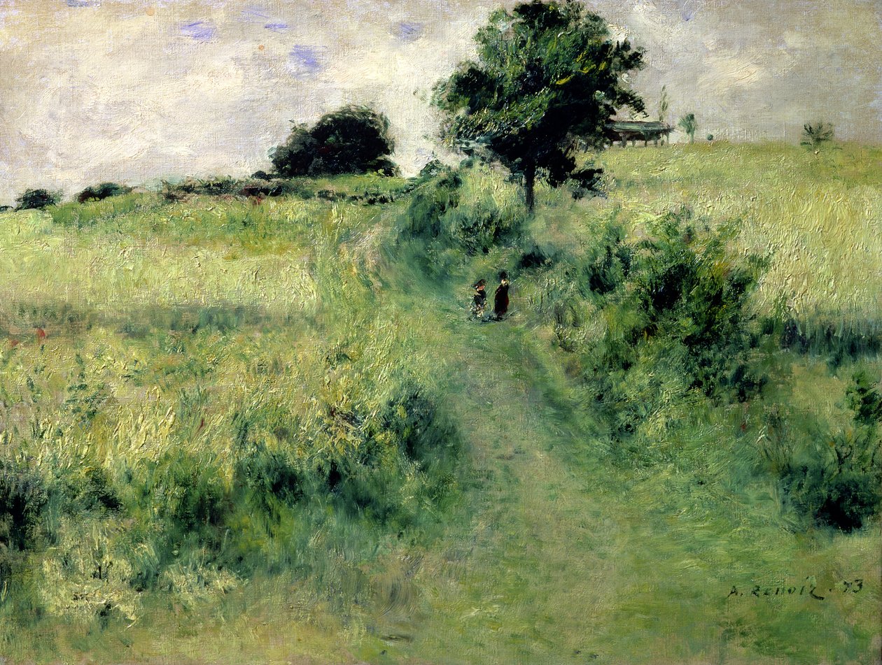 De waterplaats, 1873 door Pierre Auguste Renoir