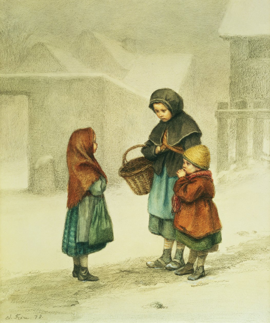 Gesprek in de Sneeuw door Pierre Edouard Frere