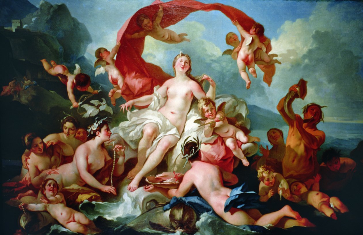 De Triomf van Amphitrite door Pierre Jacques Cazes