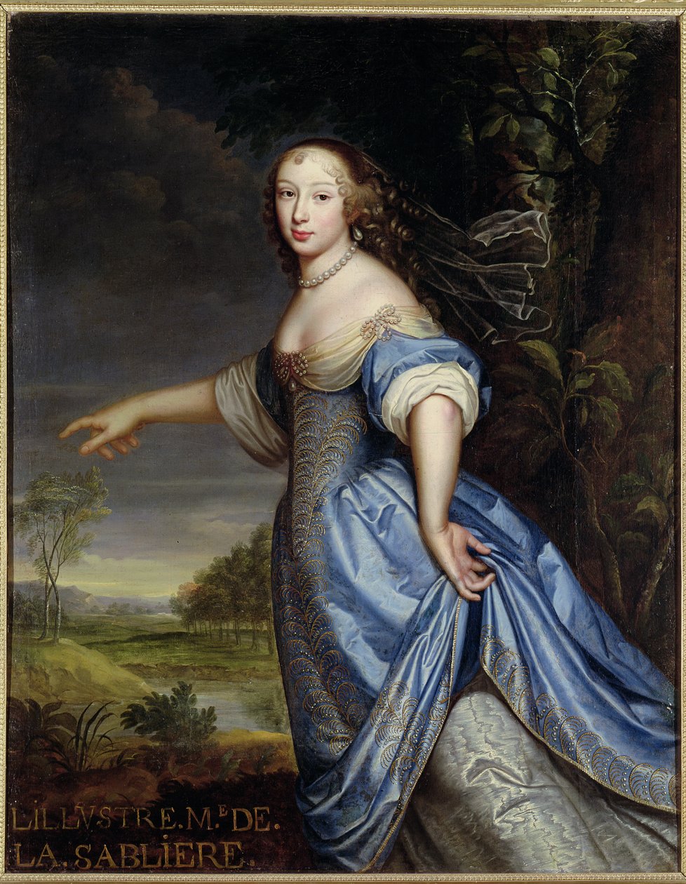 Portret van Madame de la Sabliere door Pierre Mignard