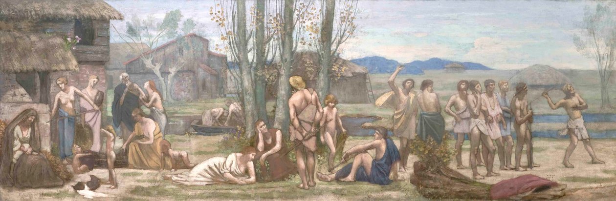 Ludus Pro Patria, of Spelen voor het vaderland door Pierre Puvis de Chavannes
