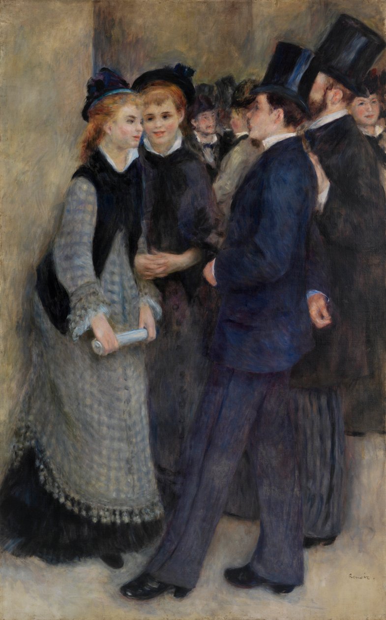 La Sortie du conservatoire door Pierre Auguste Renoir
