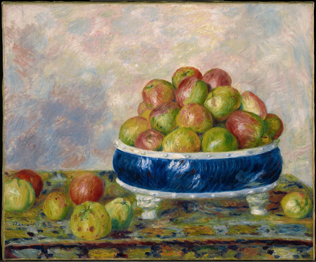 Appels in een schaal door Pierre-Auguste Renoir