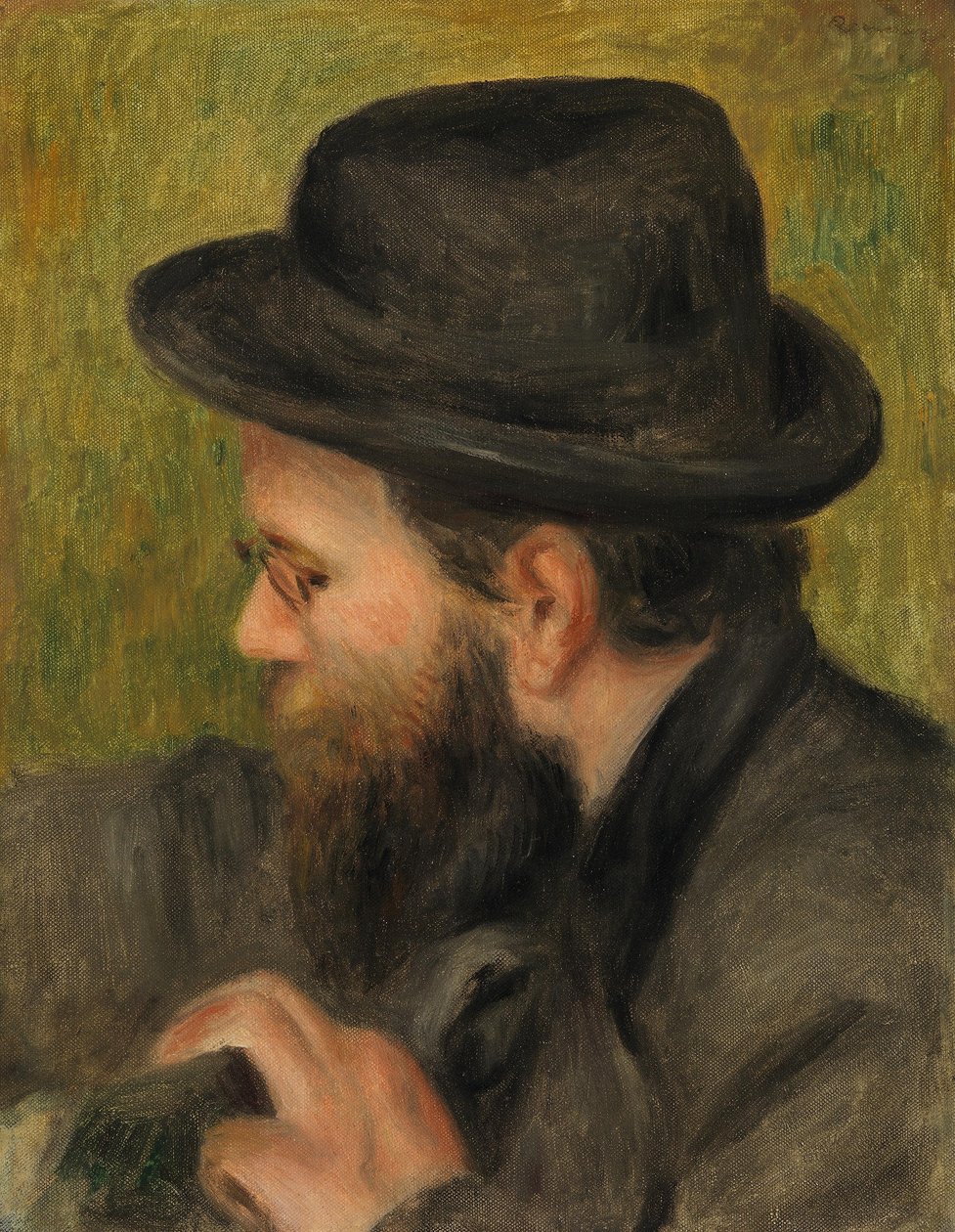 Portret van de heer Bernard in profiel door Pierre-Auguste Renoir