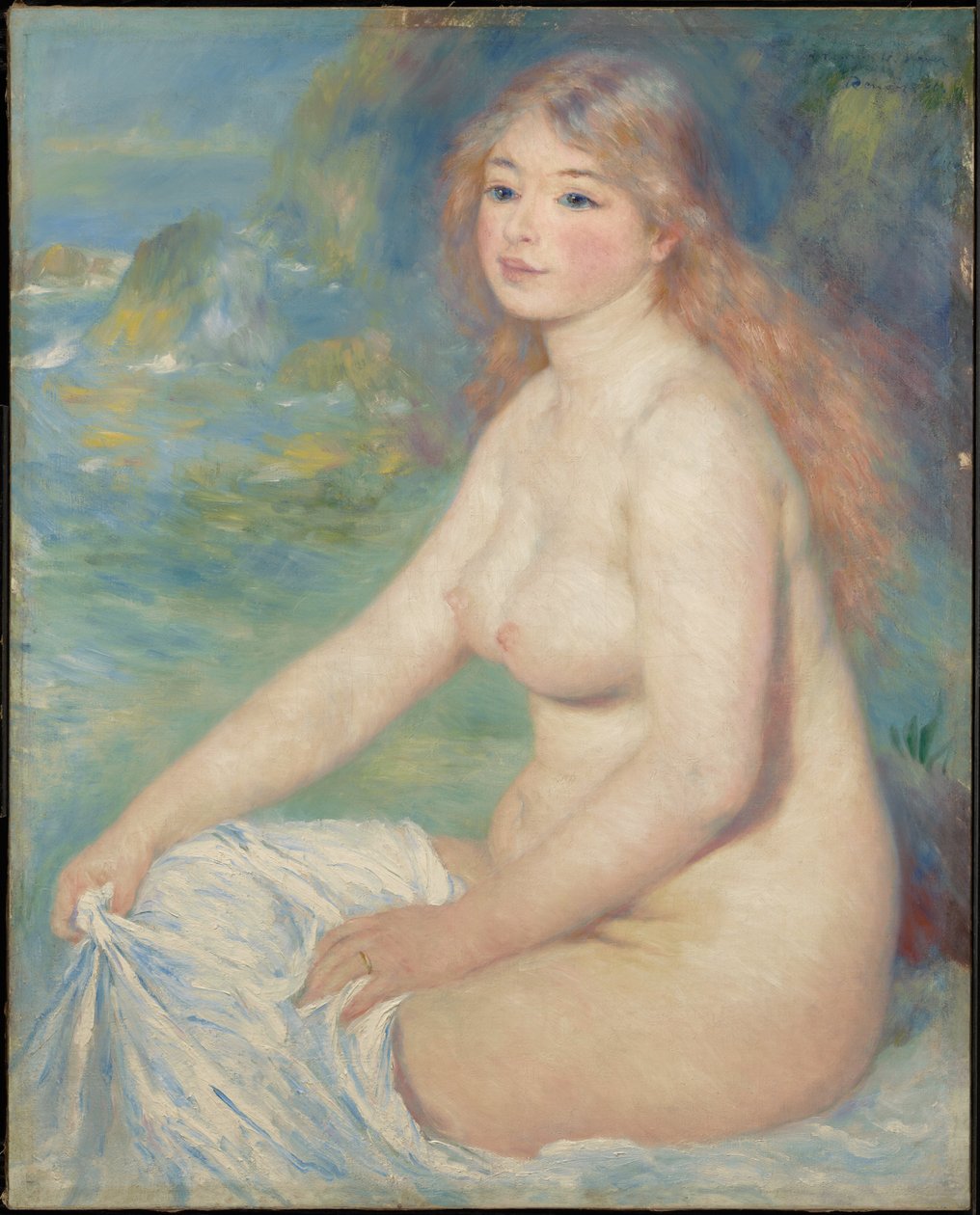 Blonde baadster door Pierre-Auguste Renoir