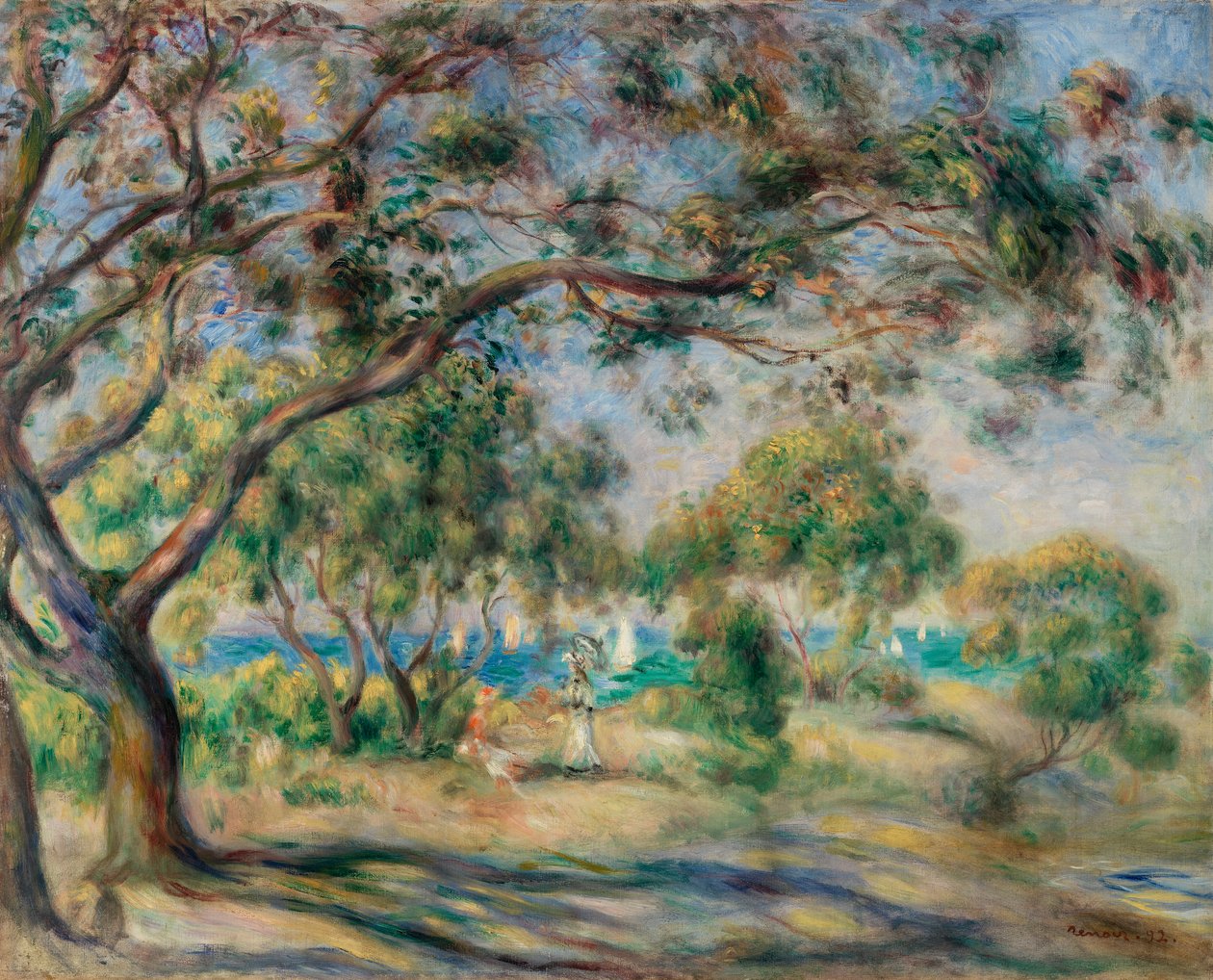 Bois de la Chaise (Noirmoutier) door Pierre-Auguste Renoir