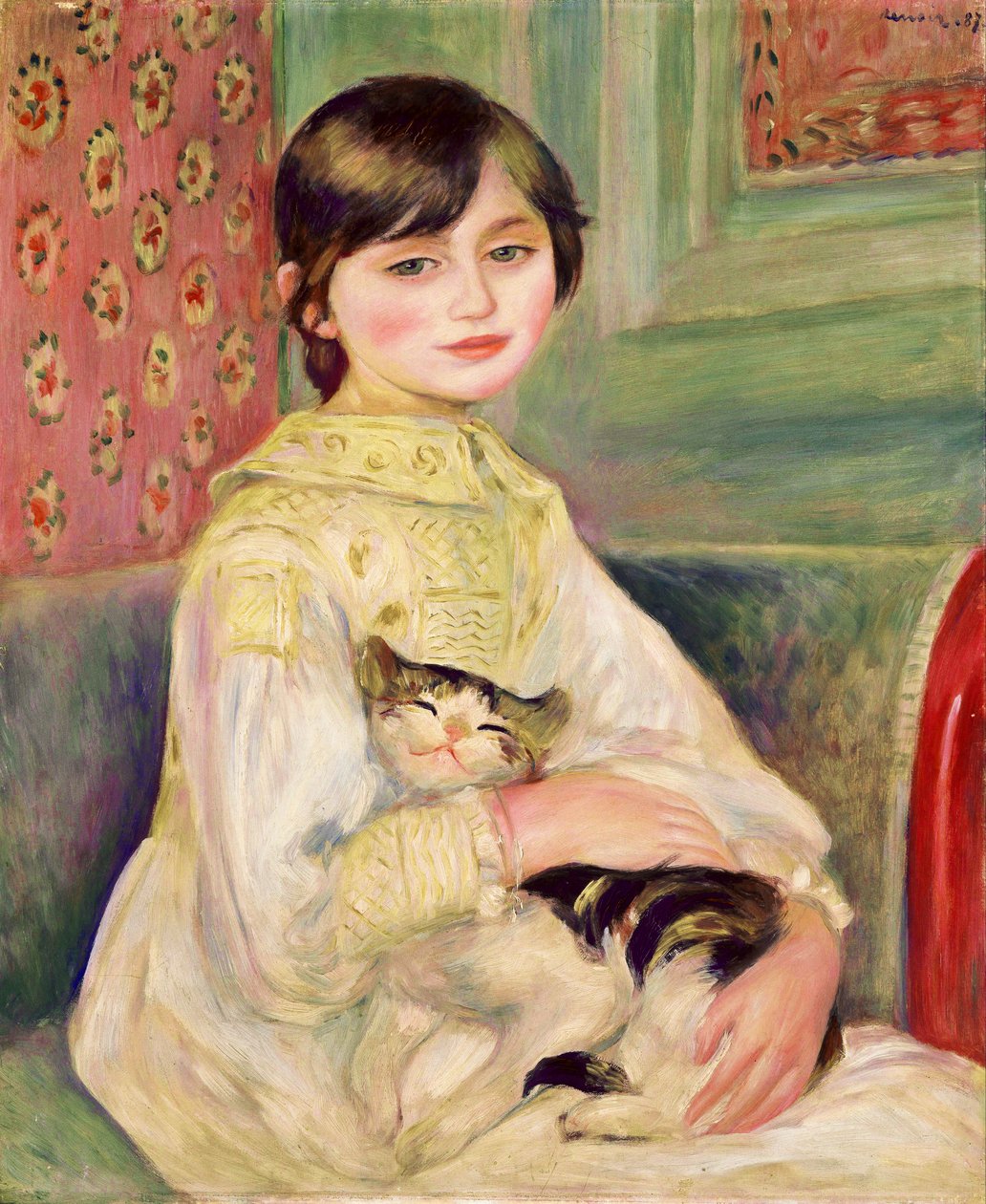 Julie Manet, ook bekend als het Kattenkind door Pierre-Auguste Renoir