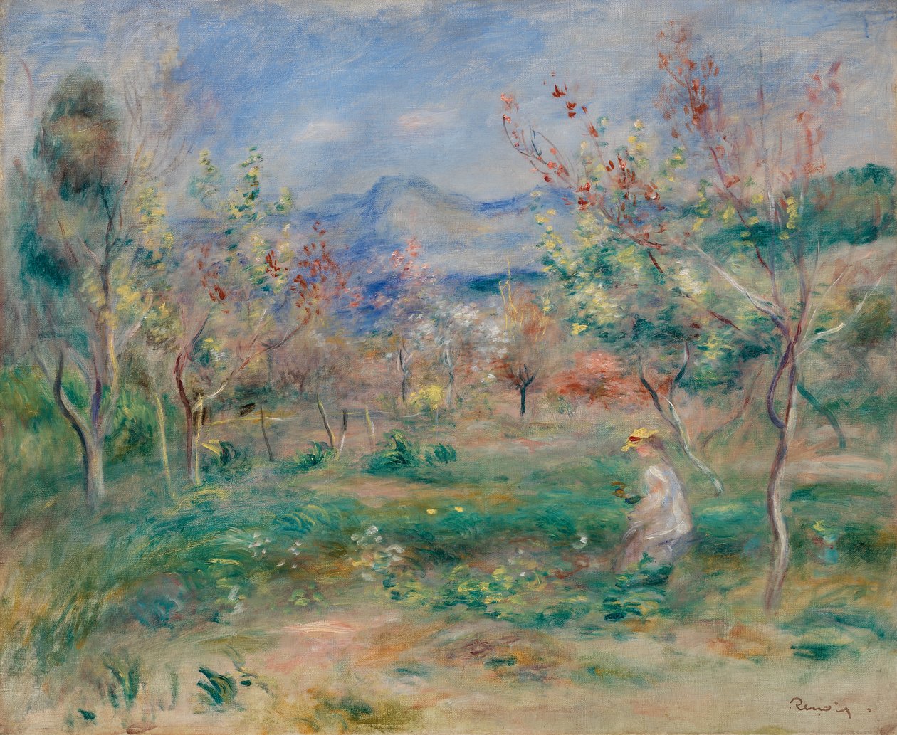 Landschap door Pierre-Auguste Renoir